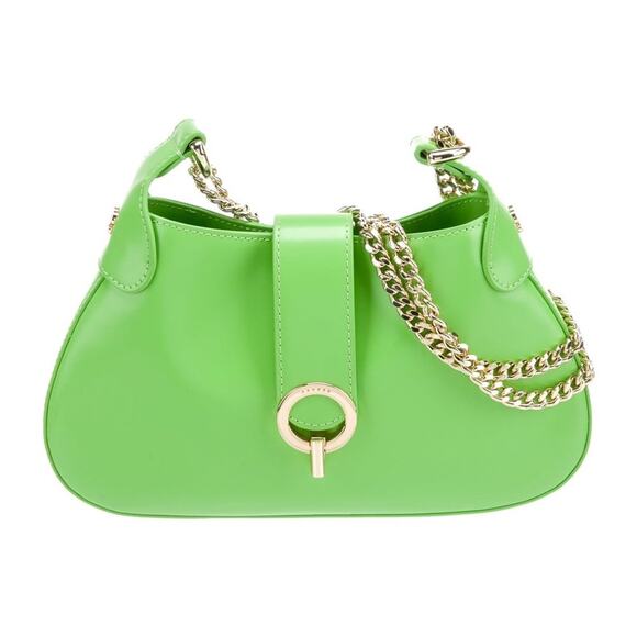 NWT $385 SANDRO Sweet Janet Chain Bag Vert Pomme Apple Green - Picture 2 of 13